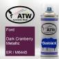 Preview: Ford, Dark Cranberry Metallic, ER / M6445: 400ml Sprühdose, von ATW Autoteile West.